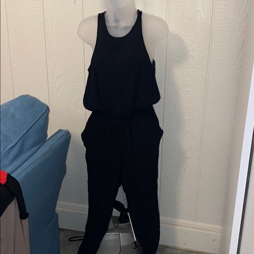 Black jumpsuit with pockets